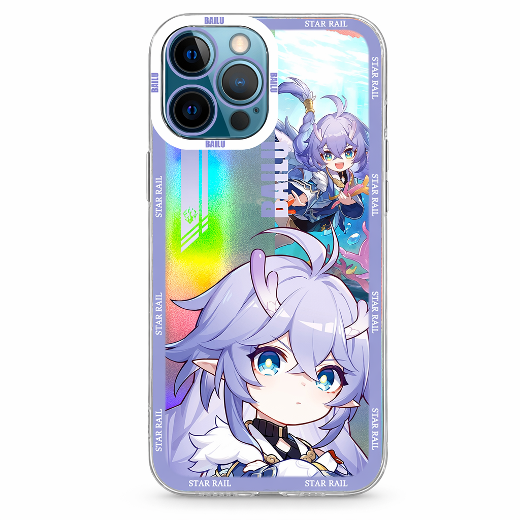 Holographic Honkai Star Rail iPhone Cases Bailu