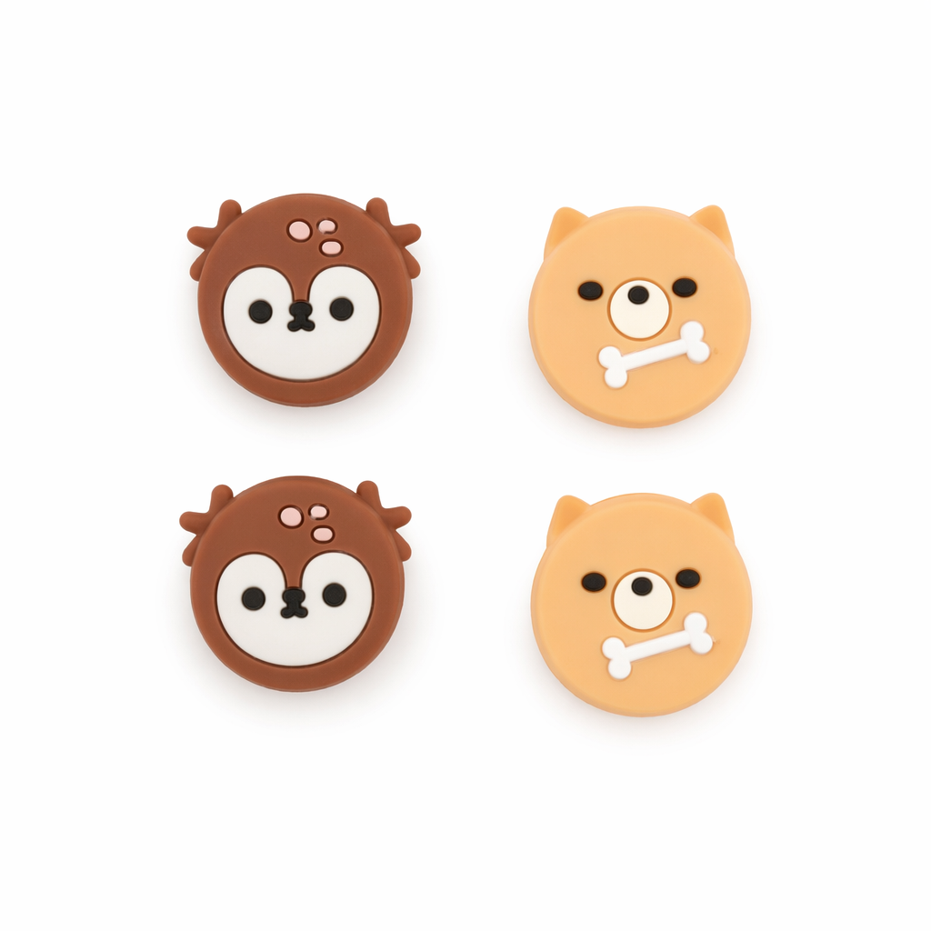 Cute Animal Switch Thumb Grips Set D