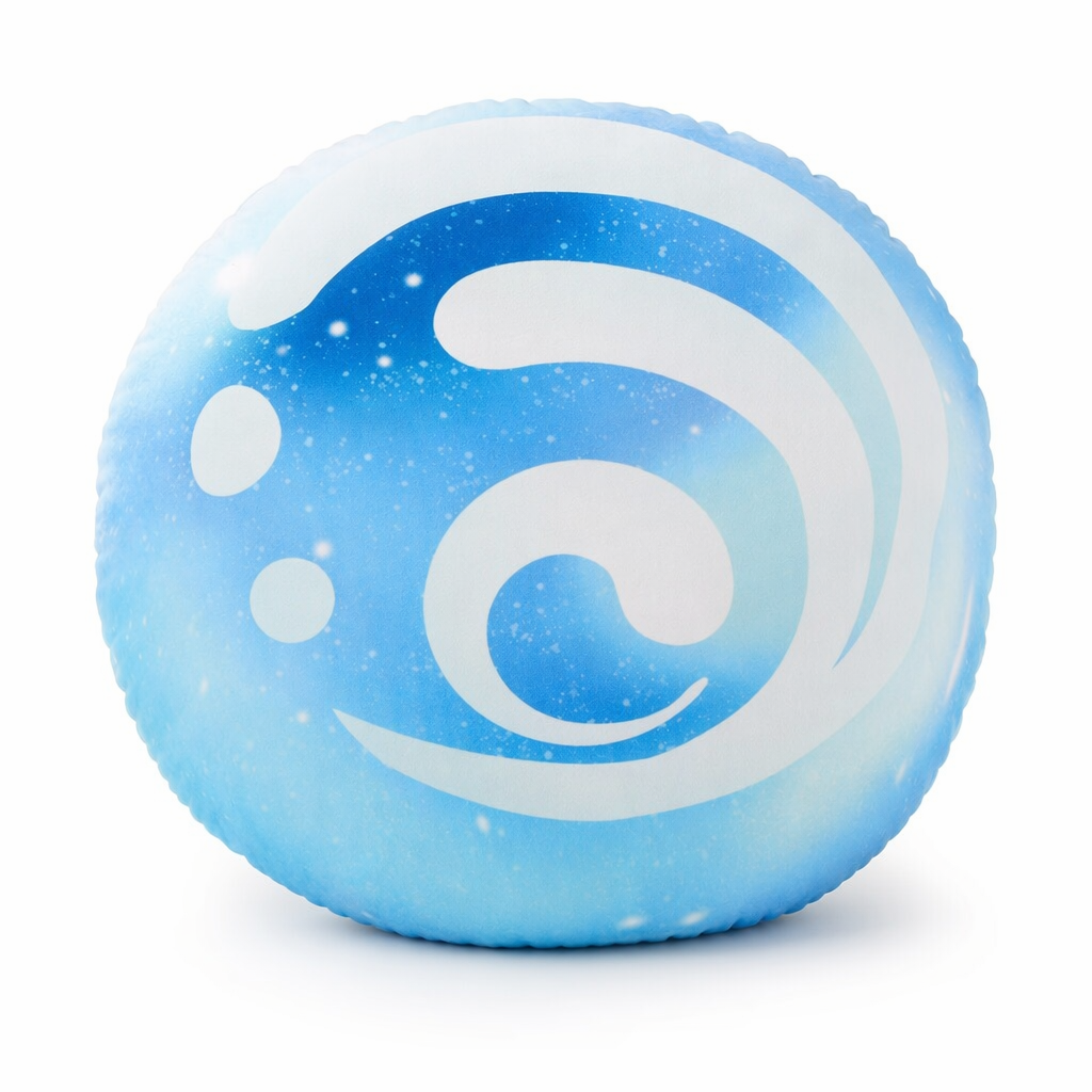 Genshin Impact Plush Cushion with Elements Hydro