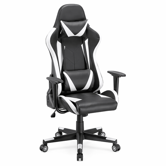 Dragon Ninja Gaming Recliner Chair for Computers White