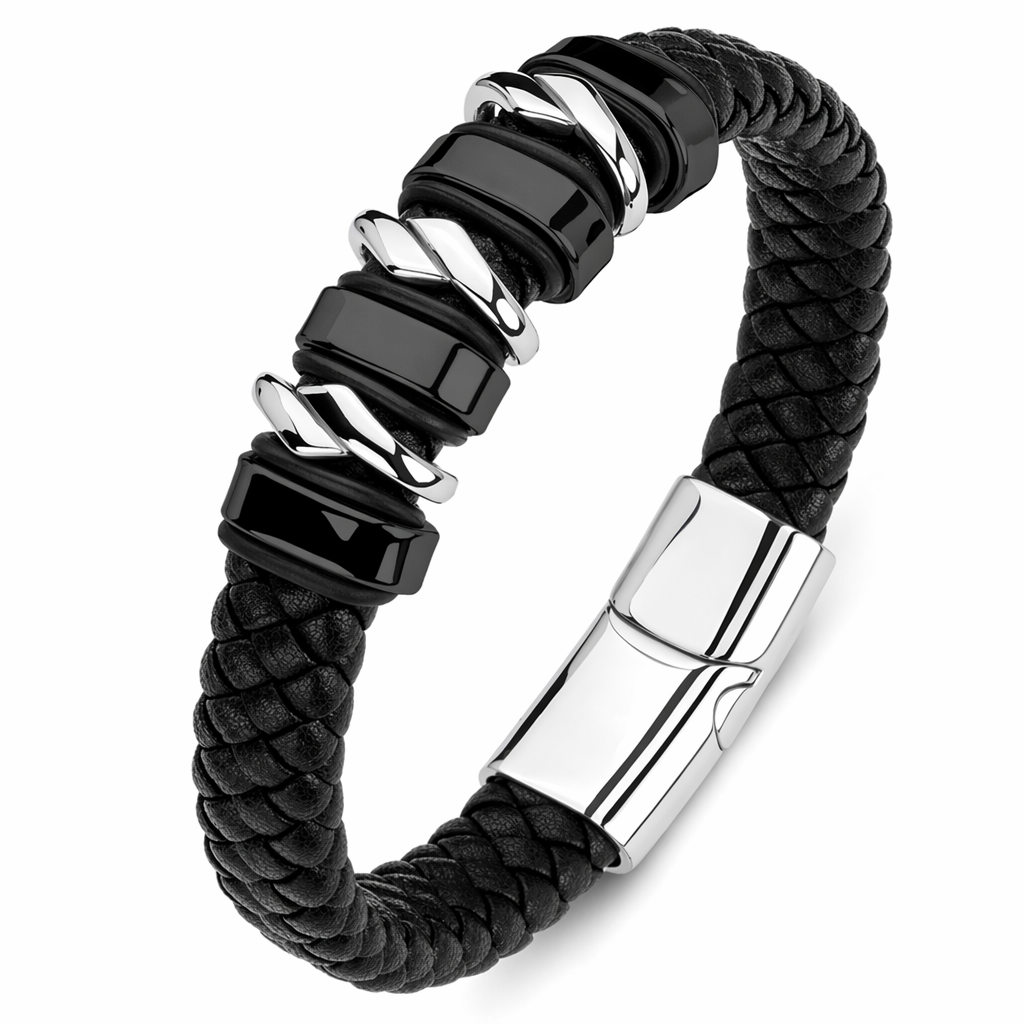 Braided Charm Bracelet Made from Vegan Leather 17