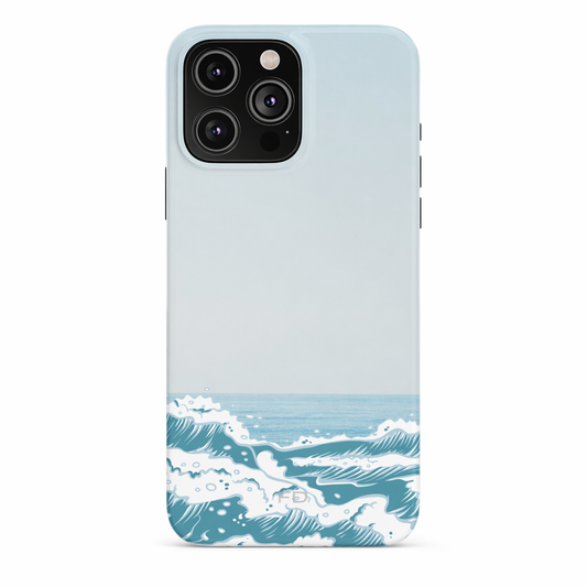Slim iPhone Case with Wave Design Default