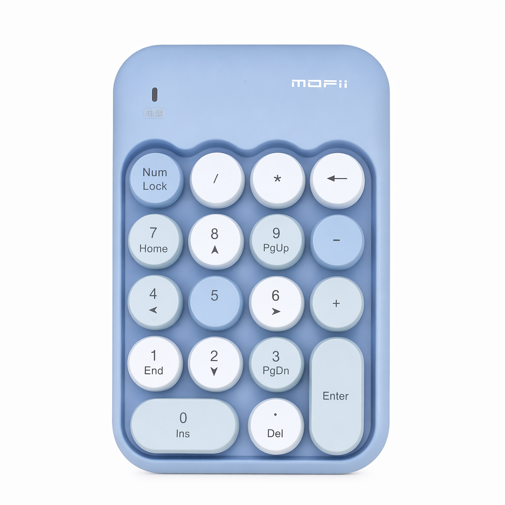 Cute Wireless Numeric Keypad with Nano Receiver Blue