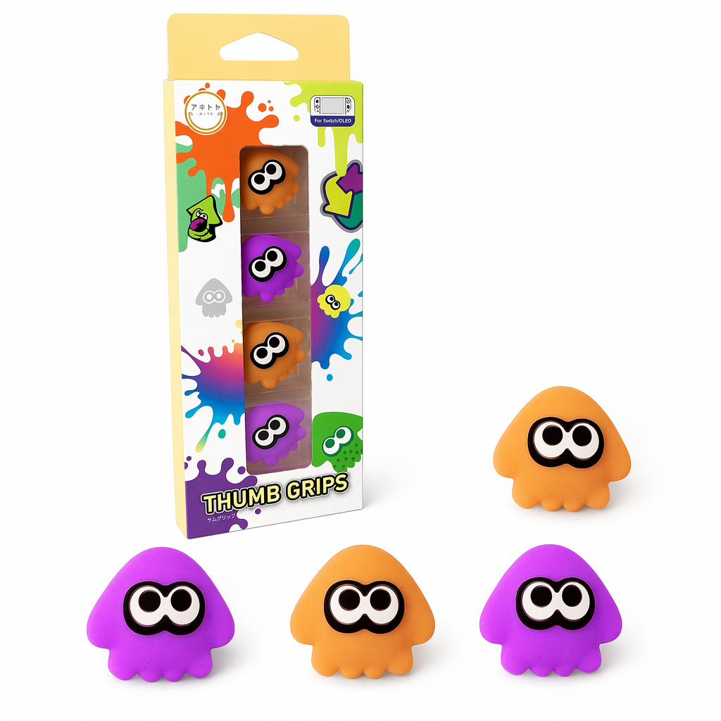 Cute Squid Switch Thumb Grips for Gaming F