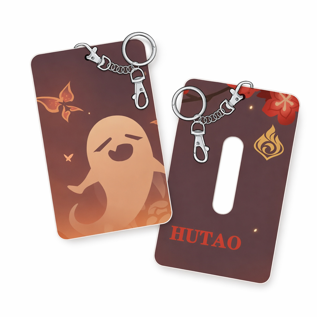 Genshin Impact Badge Holder - Practical Gift Hu Tao