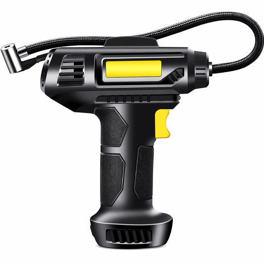 12V Air Compressor Pump with Portable Design and LED Light Default