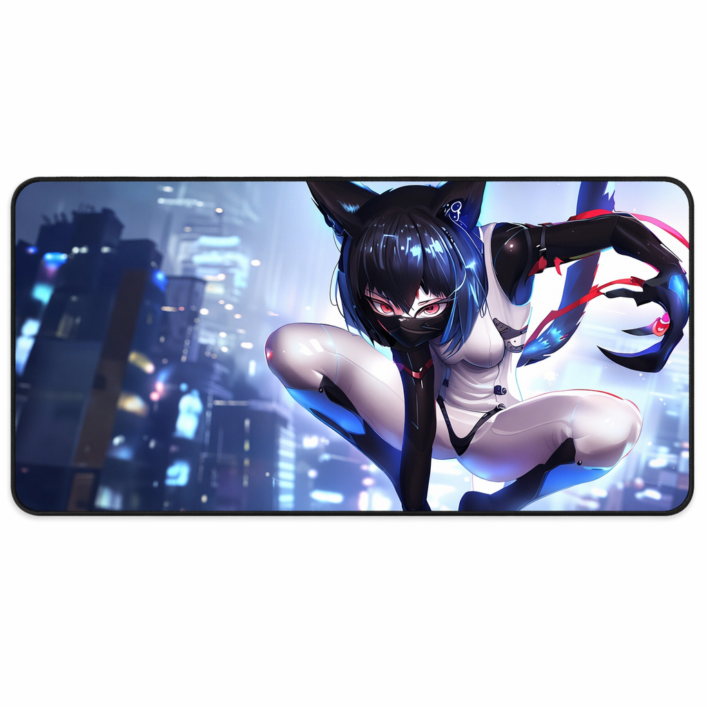 Large Mouse Pad for Cybernetic Feline Enthusiasts Default