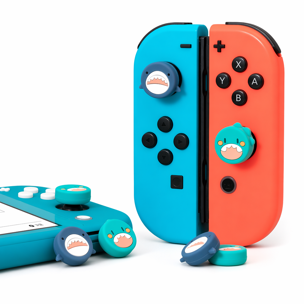 Shark Switch Joystick Caps with Cute Cat Designs Default
