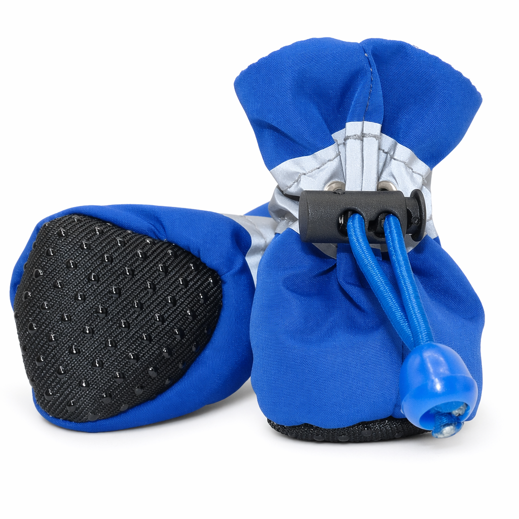 4-Piece Set of Shoes to Keep Your Dogs Warm During Winter Blue