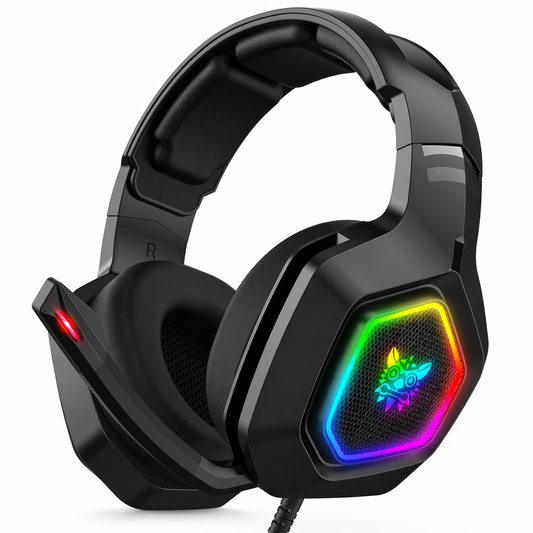 Onikuma RGB Gaming Headphones: Immersive, Durable, Multi-Platform Default