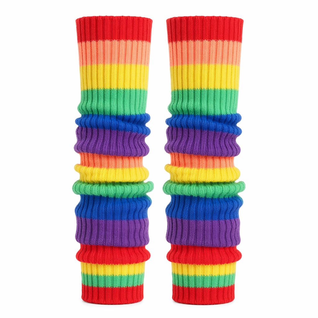 Feminine Leg Cozies Rainbow