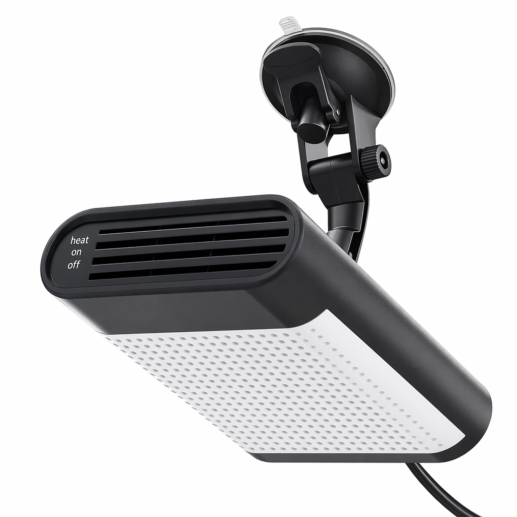 12V Car Heater and Fan with Strong Heating and Defrosting Abilities Gray