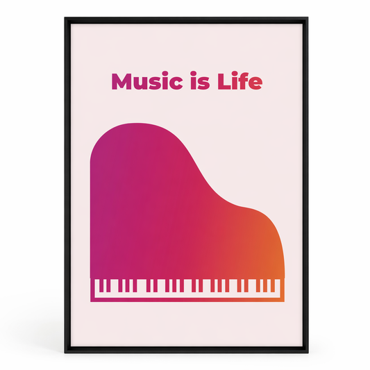 Life in Music Poster for Room Decoration Default