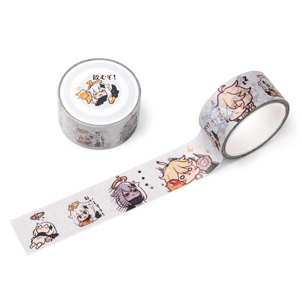 Genshin Impact Character Washi Tape Collection A