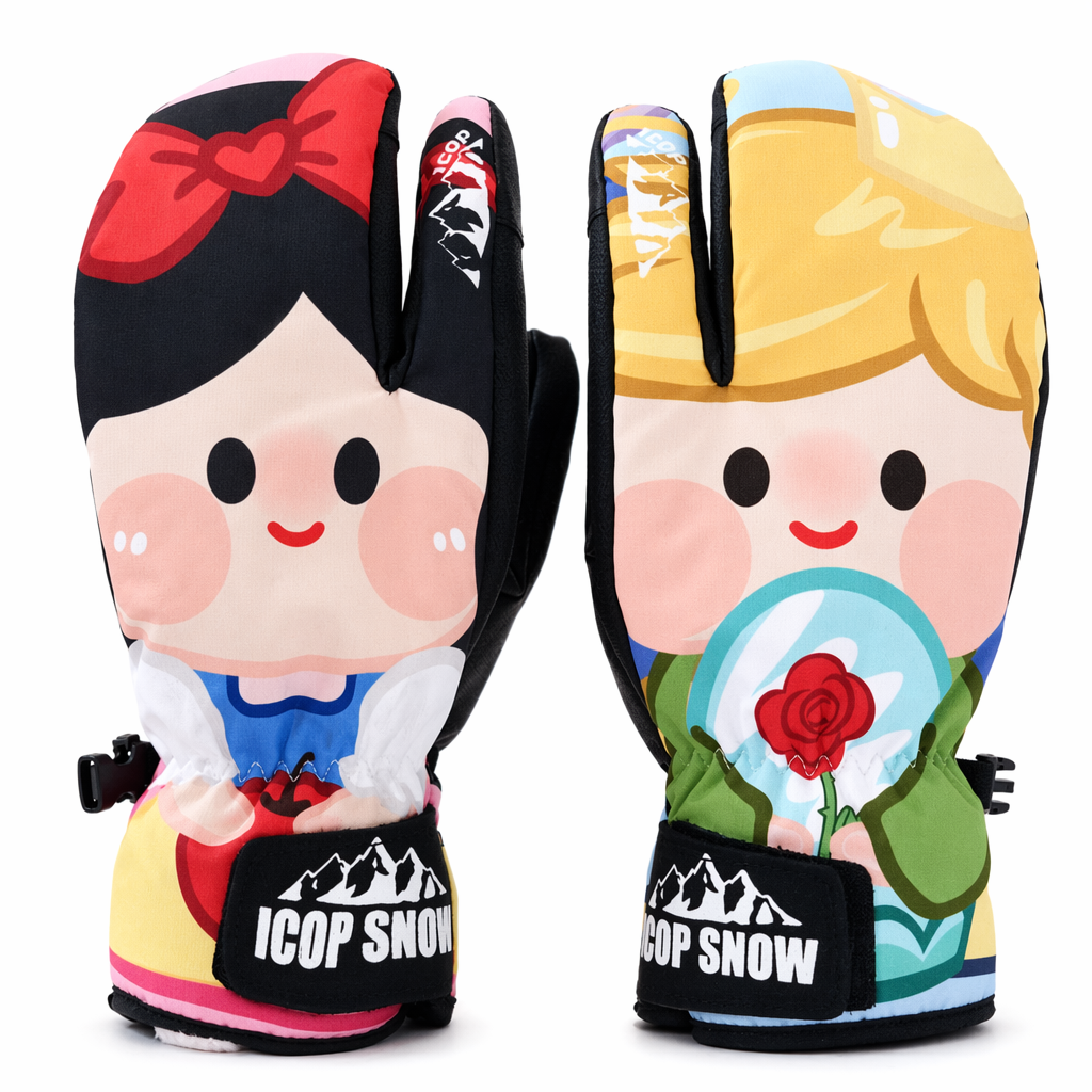 Snowboard Mittens with Cute Design I