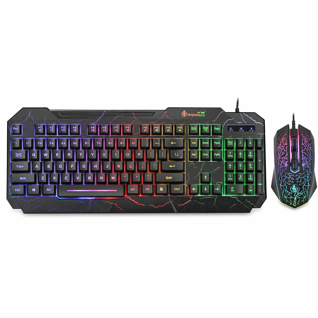 RGB Gaming Keyboard and Mouse Set - Dragon X Edition Default