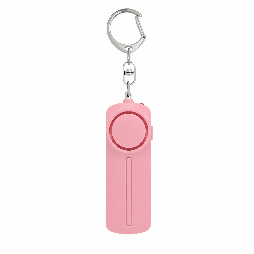 Keychain LED Safety Alarm Pink