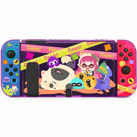 Splatoon-themed Switch OLED Case with Joy-Con Covers Default