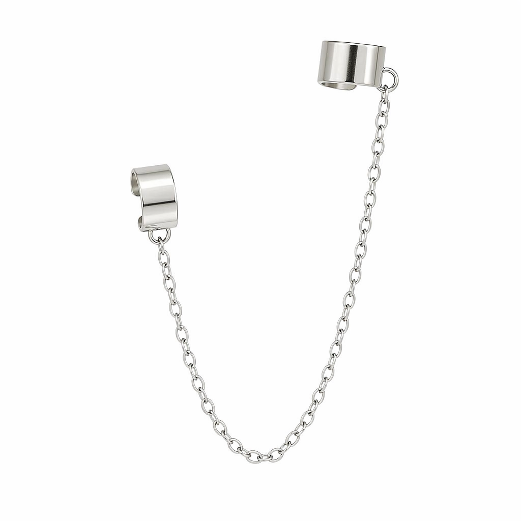 Faux Cuff Clip Drop Earring for a Striking Look Two Rings