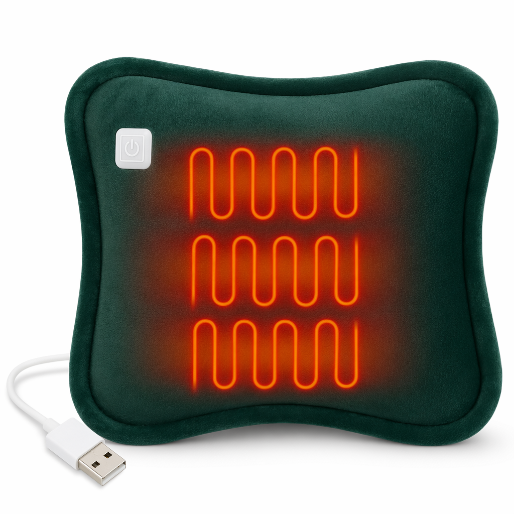 USB Versatile Hand Warmer with Heating Function Green