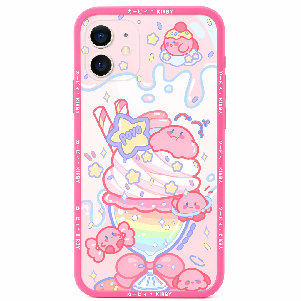 Kawaii Kirby iPhone Case D