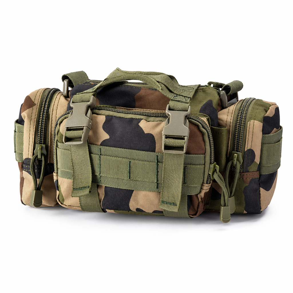 Small Outdoor Travel Sports Bag - Army Inspired Fashion for Your Adventures Woodland