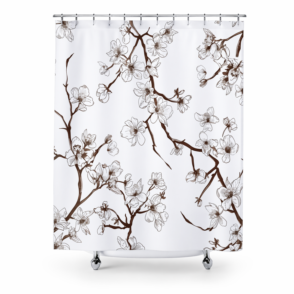 Cherry Blossom Shower Curtain: Embrace the Beauty of Nature in Your Bathroom Default