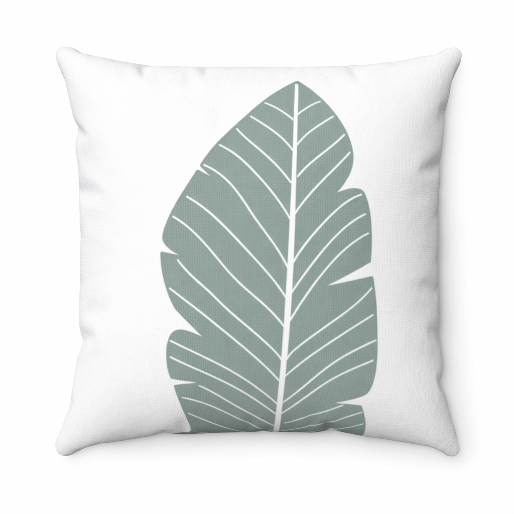 Abstract Verdant Leaf Reversible Pillow - 4 Size Options Default