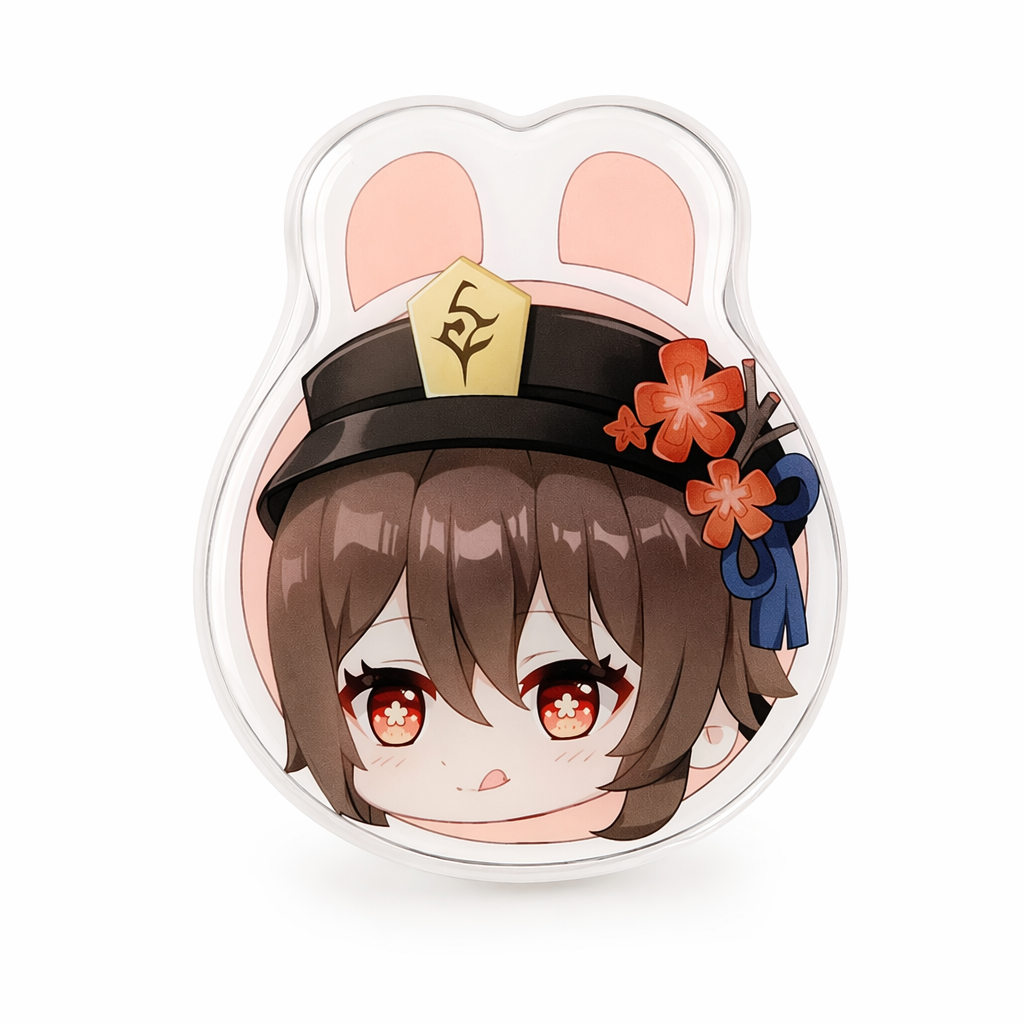 Cute Chibi Genshin Impact Phone Grips Hu Tao