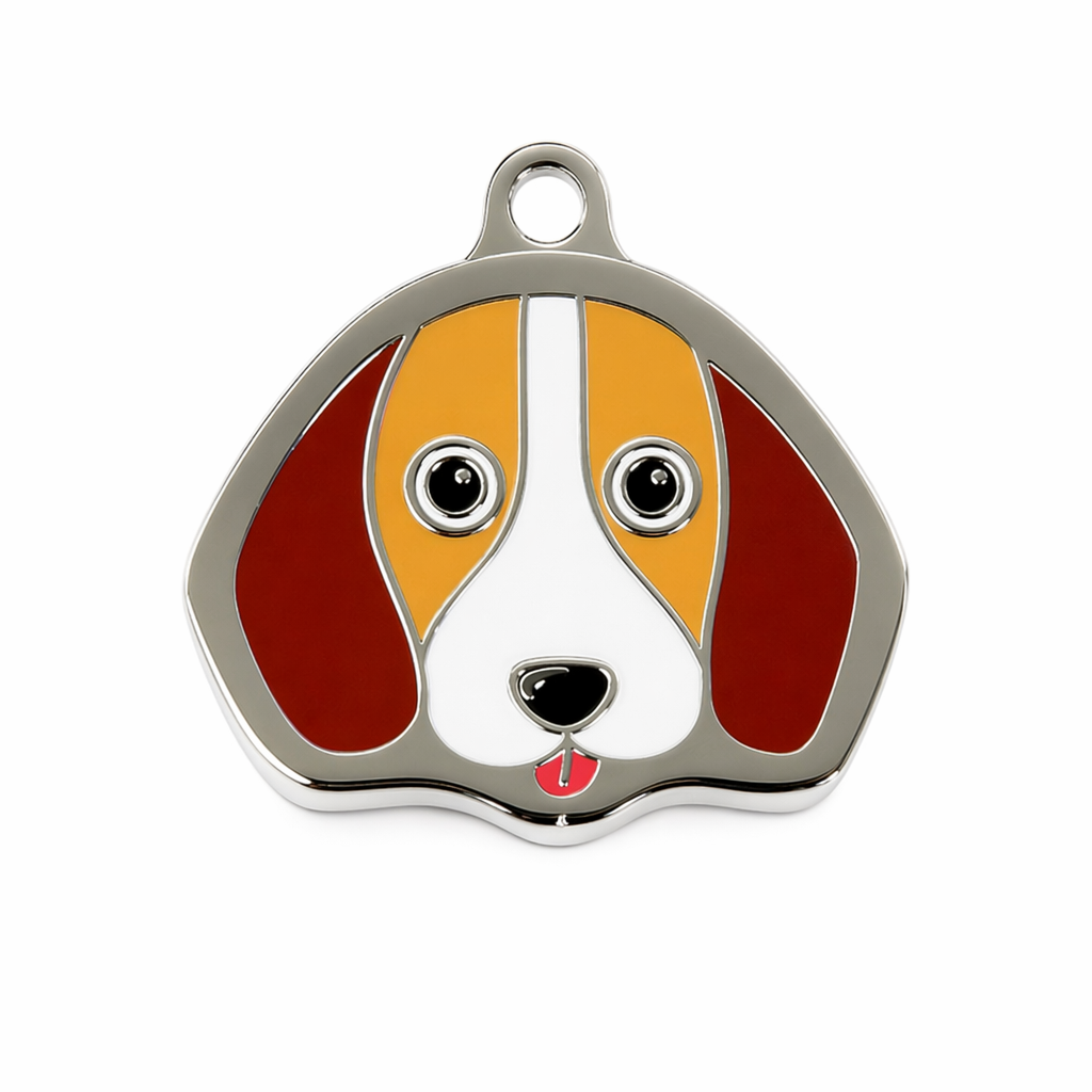 Beagle Dog ID Tag with Engraving Default