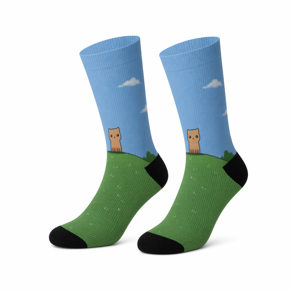 Novelty Socks for the Solitary Feline Default