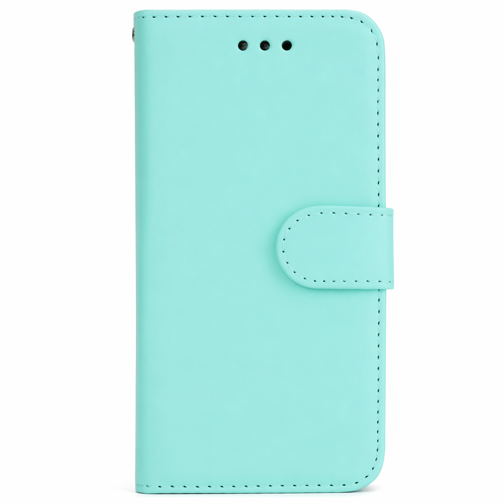 Detachable Magnetic Wallet Case for iPhone: Securely Hold Your Cards Mint Green