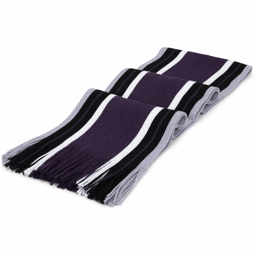 Cozy and Comfortable Patterned Scarf Purple