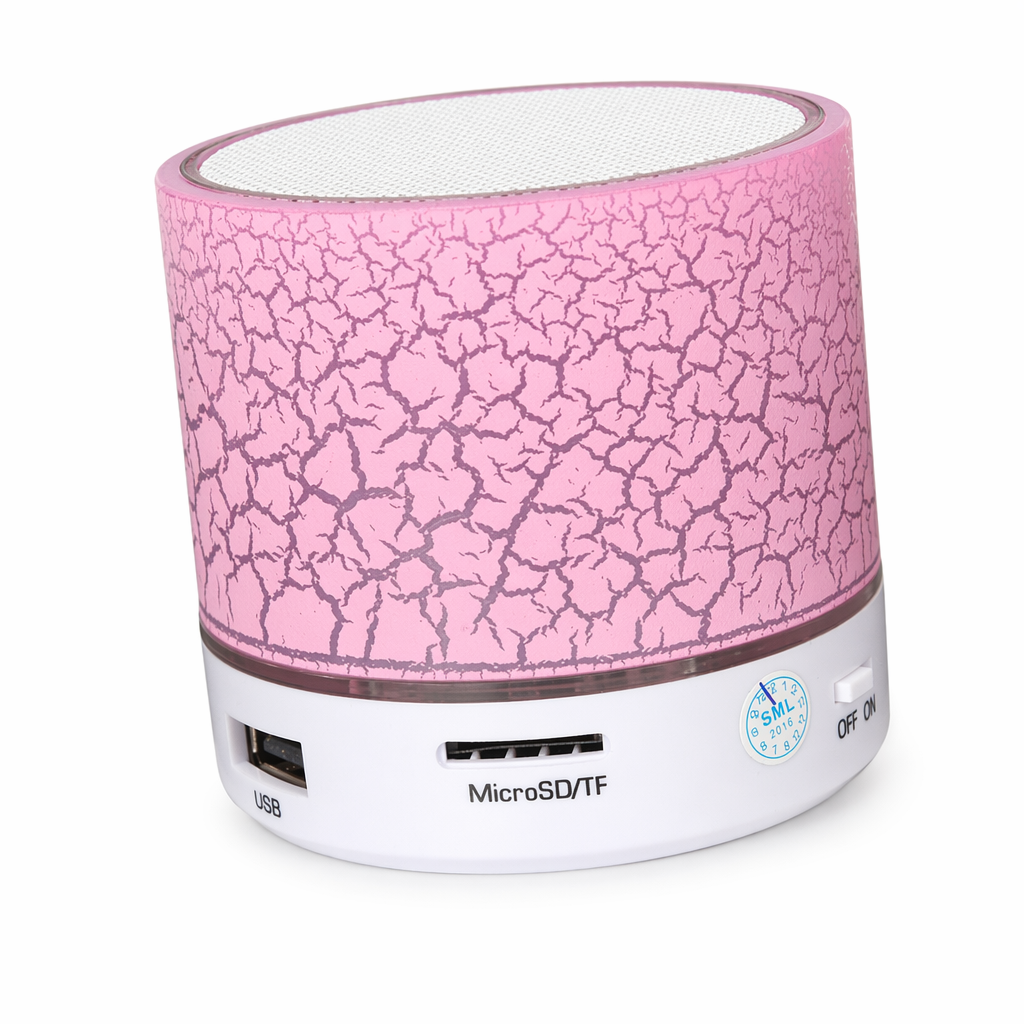 LED Mini Bluetooth Speaker - Portal Edition Pink