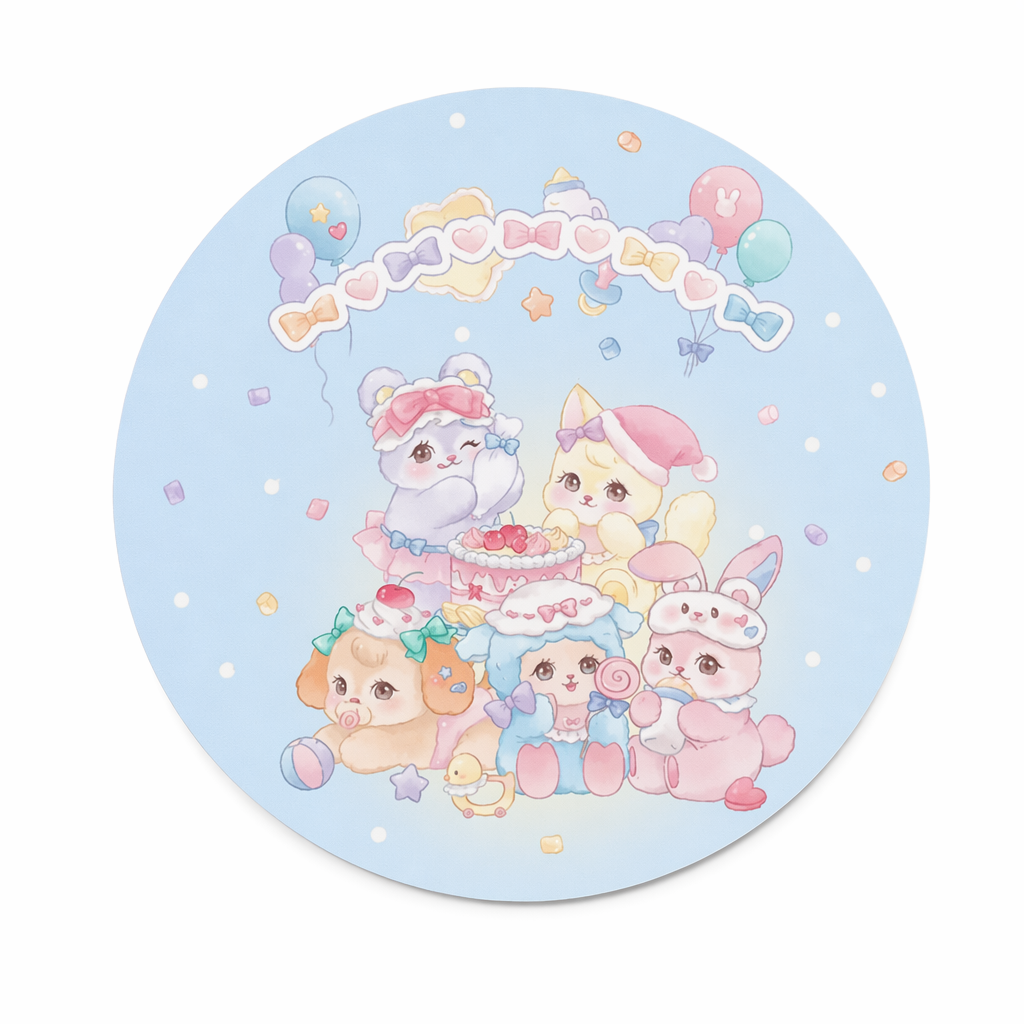 Aesthetic Animal Mouse Pad: Enchanted Sensory Bliss E
