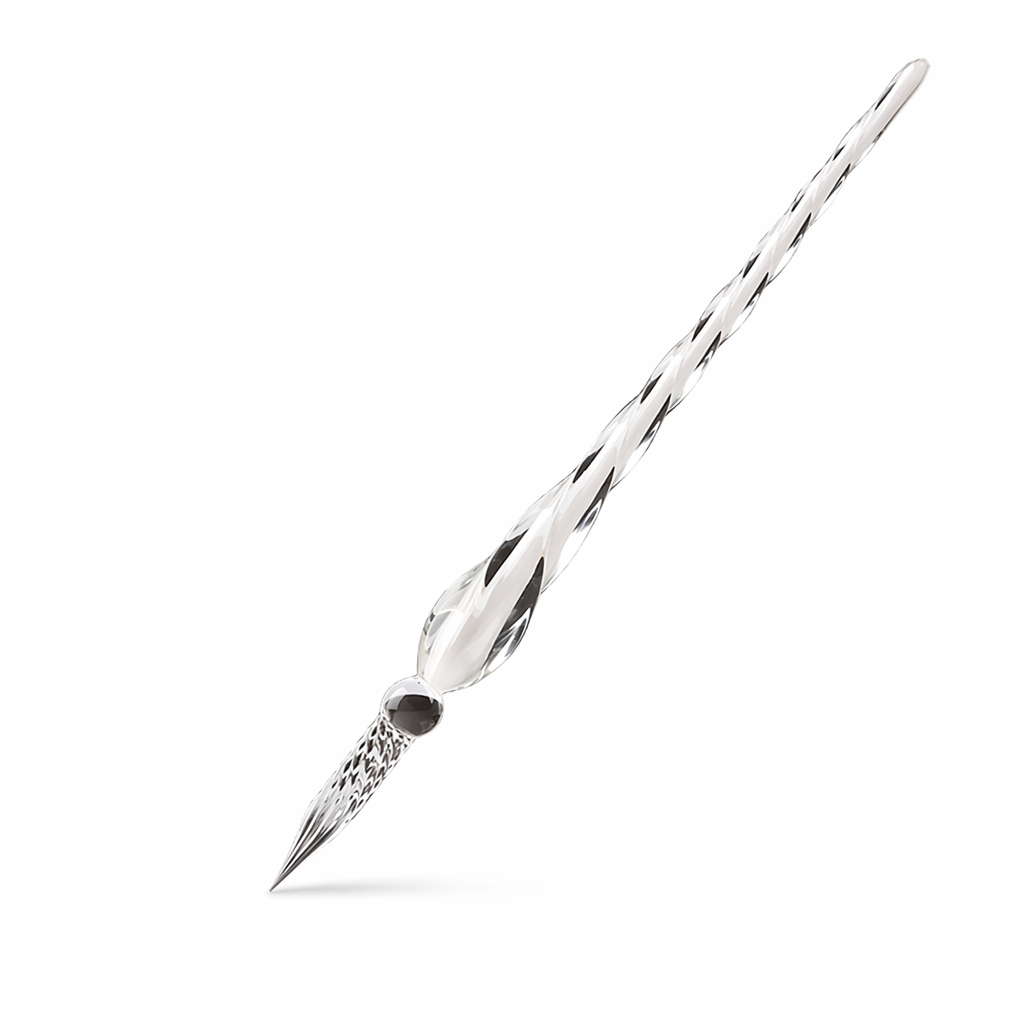 Glass Dip Pen for Calligraphy Writing White