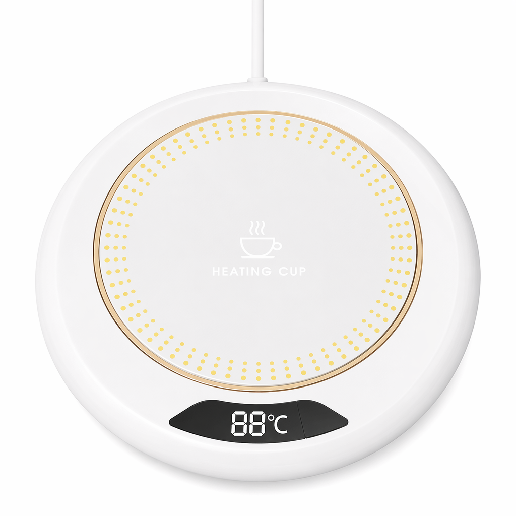 Digital Display USB Coffee Mug Warmer White