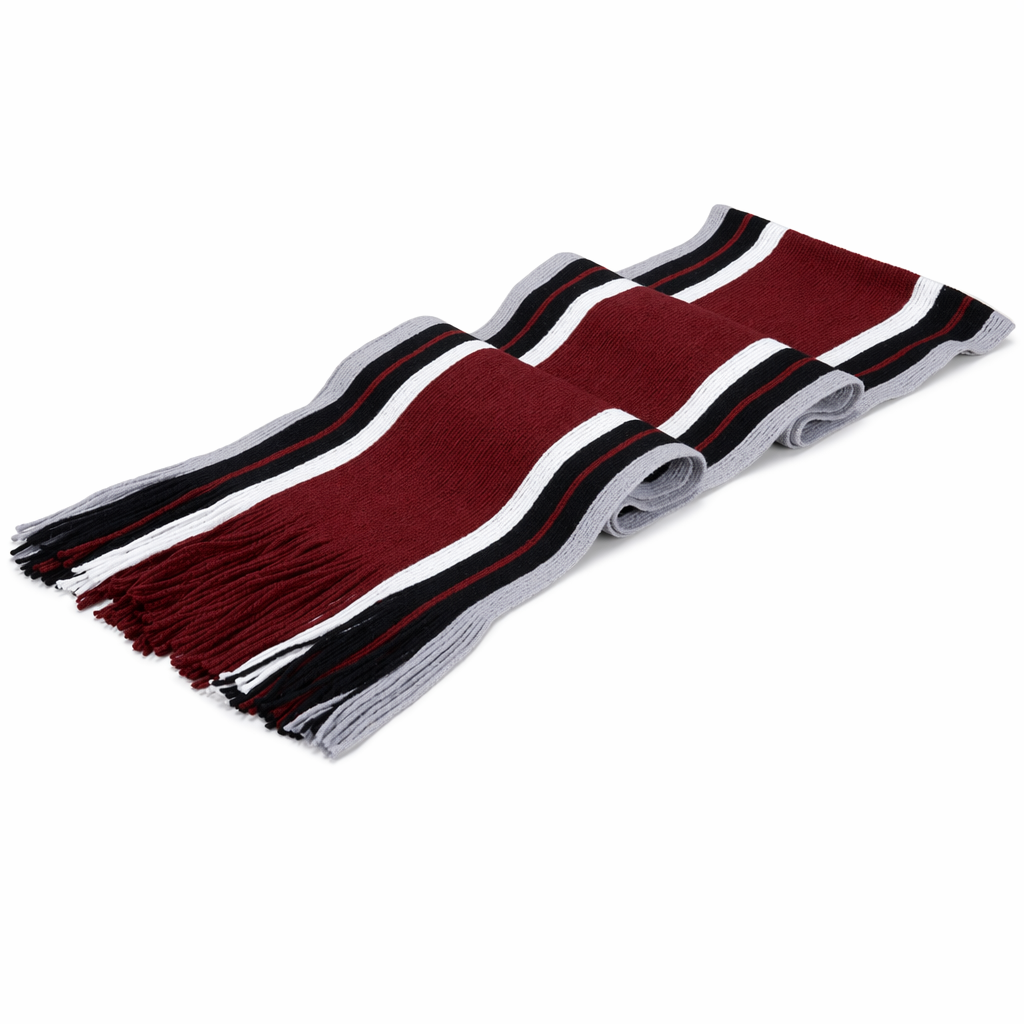Cozy and Comfortable Patterned Scarf Red