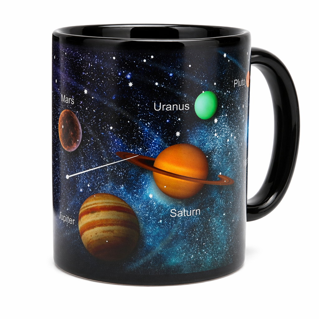 Color Changing Ceramic Mug with a Celestial Twist Default