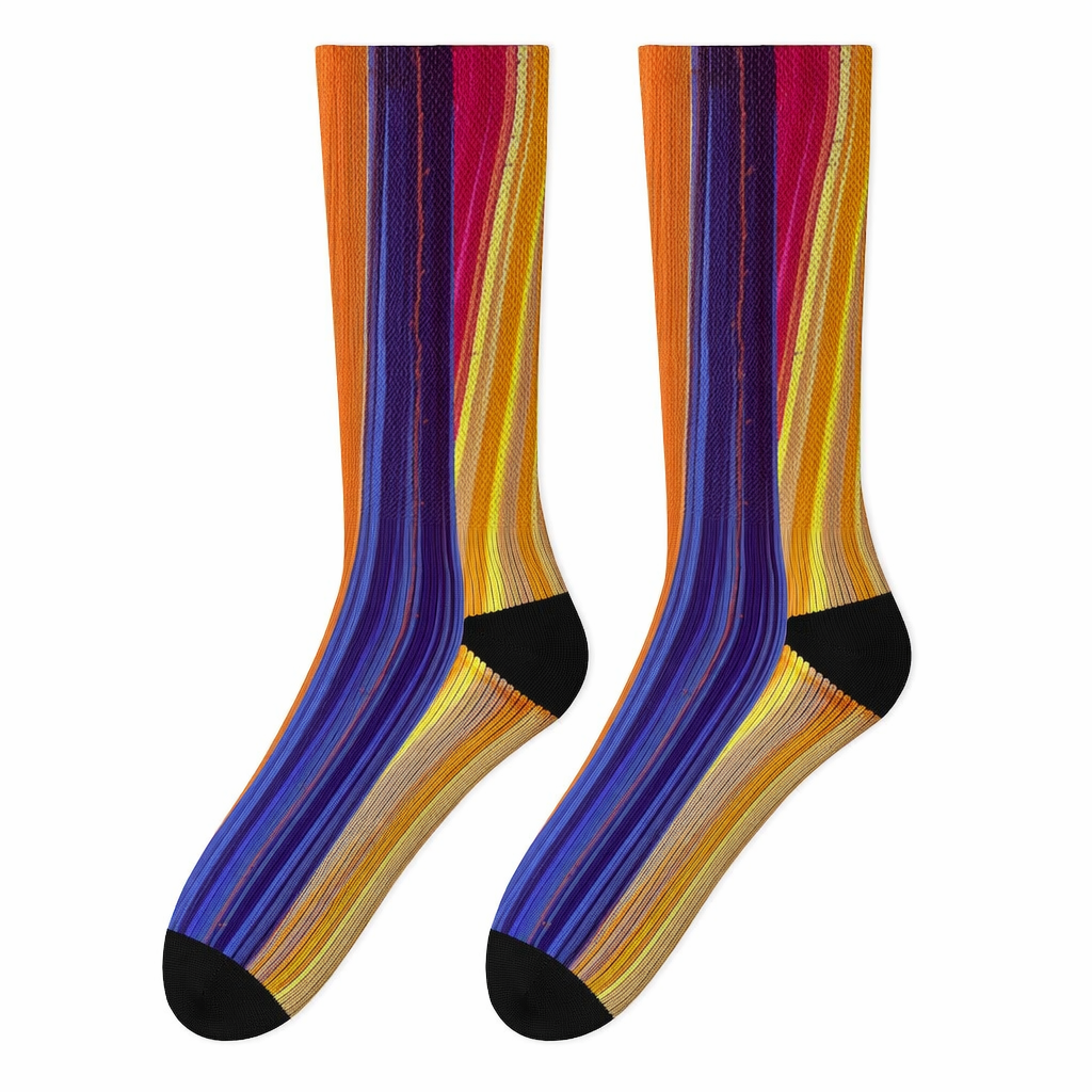 Vibrant Striped Playful Socks Default