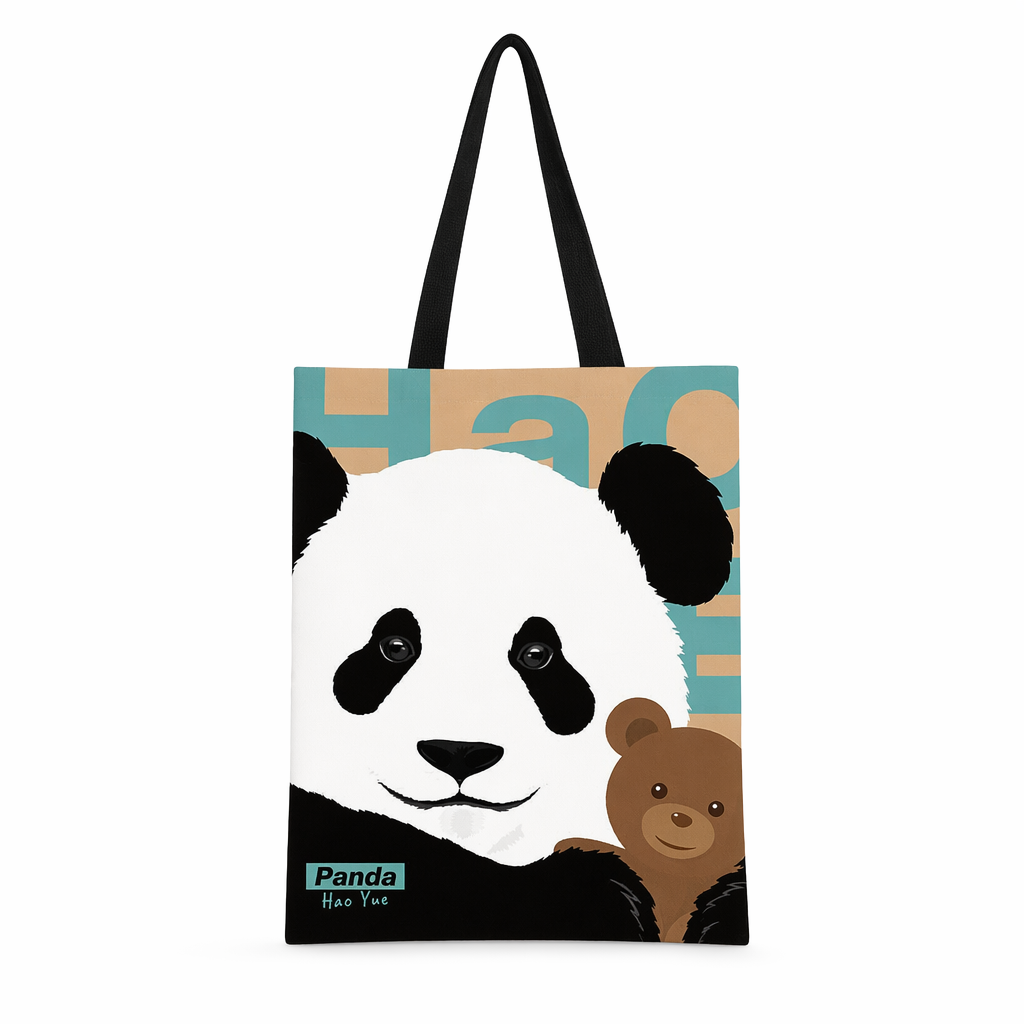 Panda Tote Bags with Adorable Designs B