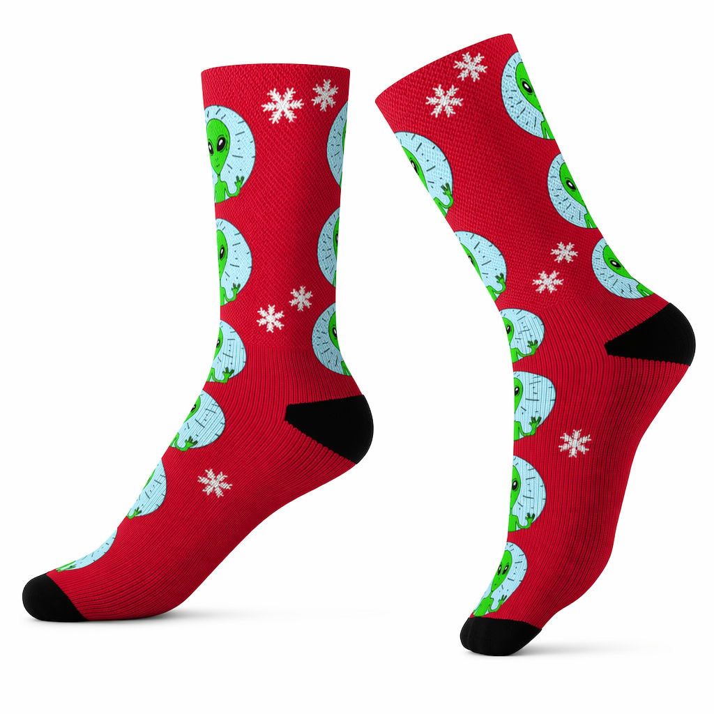 Bizarre Extraterrestrial Socks for Vacation Default