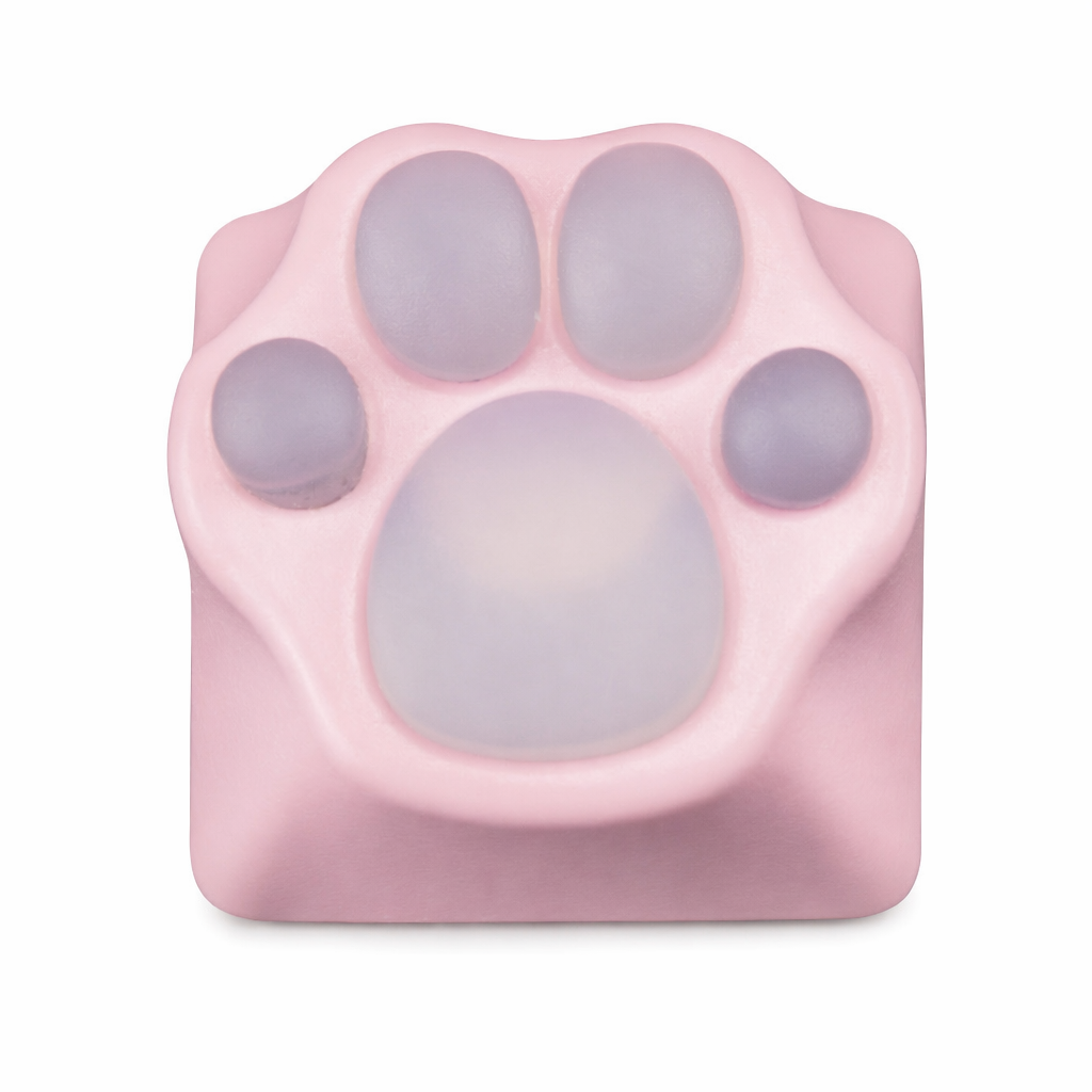 Silicon Feline Foot Key Cover Pink