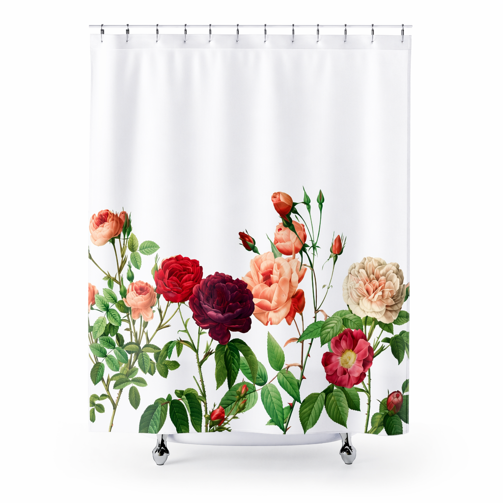 Decorate Your Home with Beautiful Rose Garden Shower Curtains Default