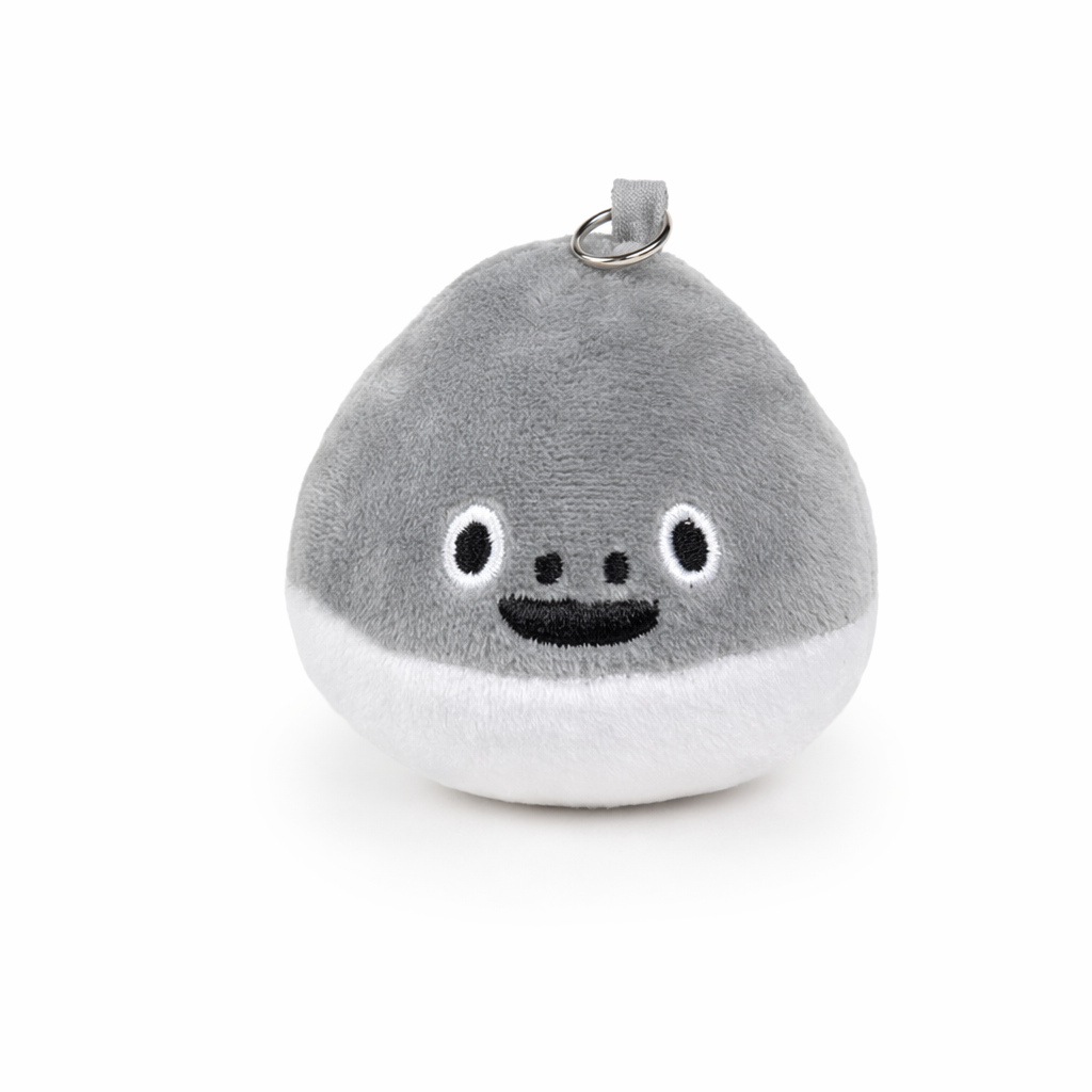 Sacabambaspis Plush Keychain: Meme Magic Accessory Gray