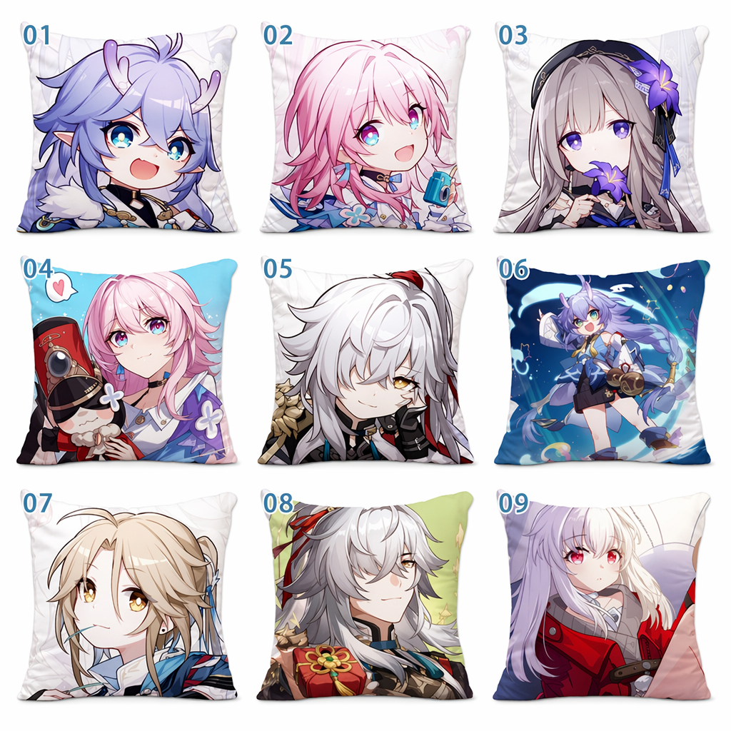 Honkai Star Rail Pillow Covers: Cozy and Adorable Default