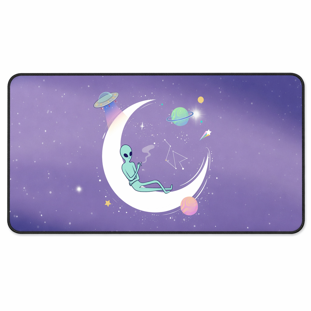 Alien Space Theme Desk Mat: Embrace the Chill Default