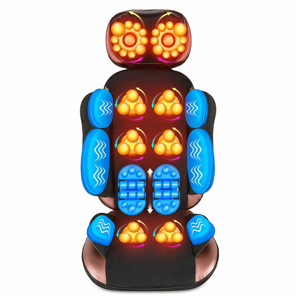 Heated Massage Seat - Portable and Convenient for On-the-Go Soothing Default