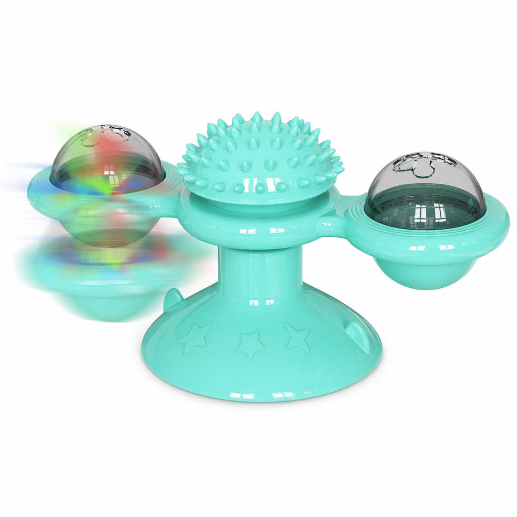 Whirling LED Balls for Cats Blue
