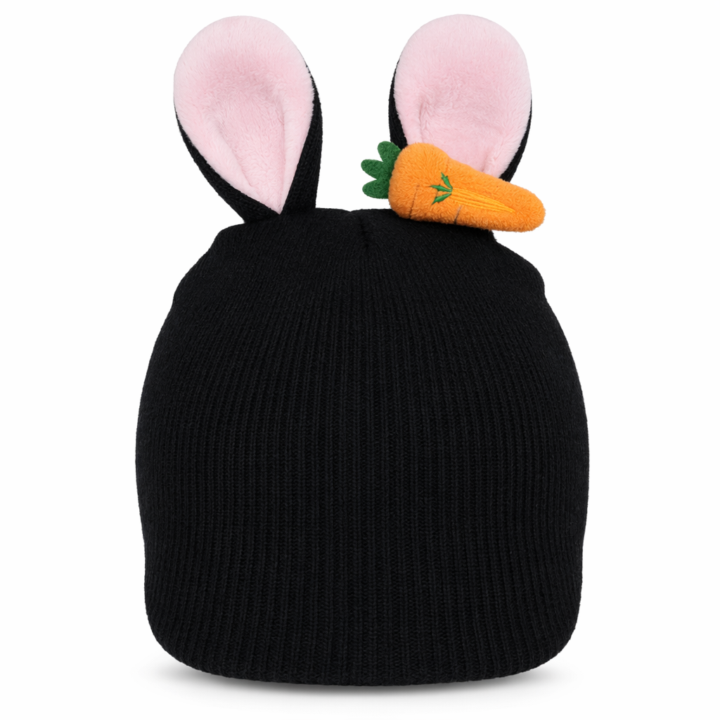 Helmet Rizz Rabbit Helmet Cover: Playful, Eye-catching, Durable Black
